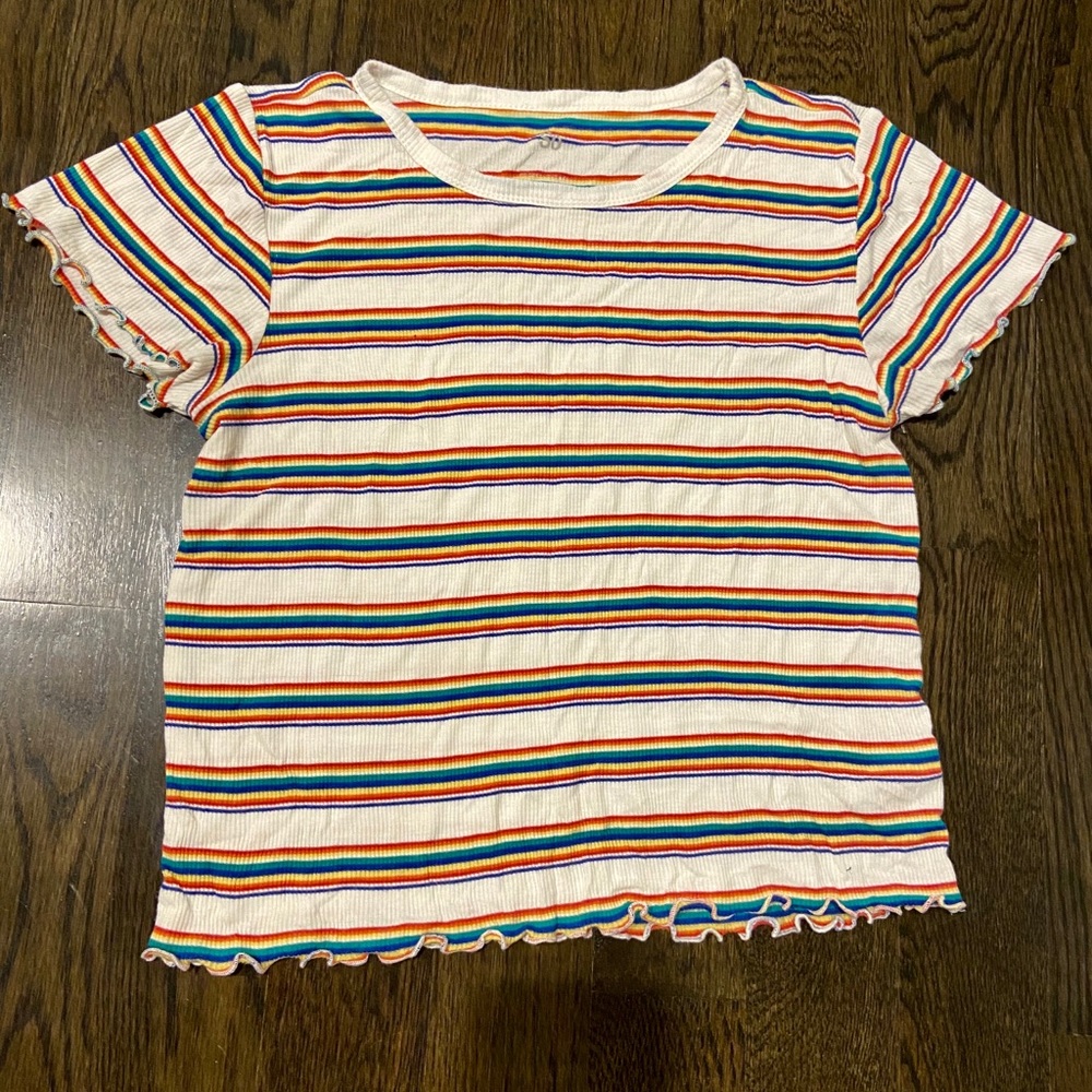 Ribbed 🌈 T-Shirt